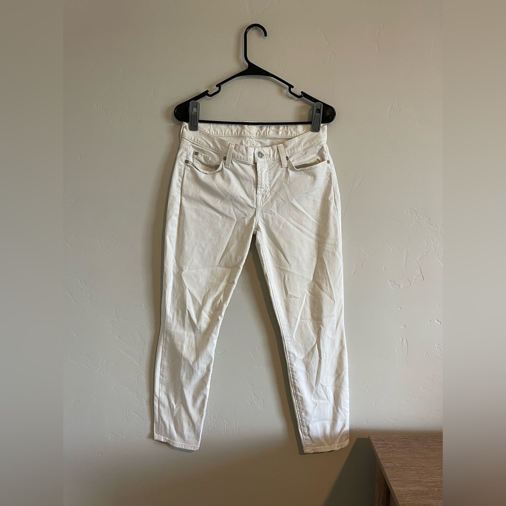 7 For All Mankind White Skinny Jean